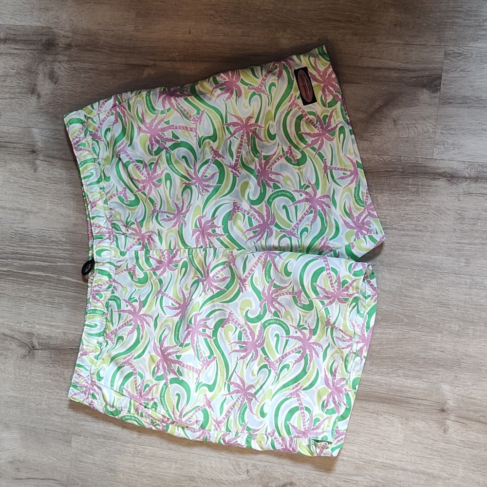 Tropical Palm Print Swim Shorts